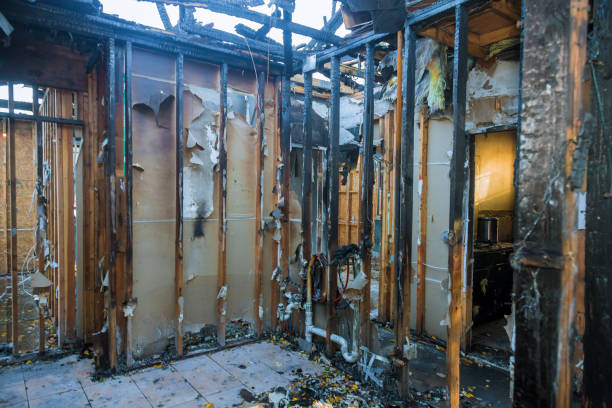 Professional Fire Damage Cleanup technician working in Gambrills, MD